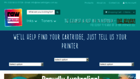 What Rawcartridges.com.au website looked like in 2018 (6 years ago)