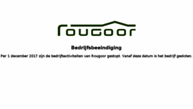 What Rougoor.nl website looked like in 2018 (5 years ago)