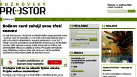 What Roznovsky-prostor.cz website looked like in 2018 (6 years ago)