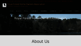 What Royalforestcc.org website looked like in 2018 (6 years ago)