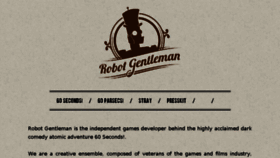 What Robotgentleman.com website looked like in 2018 (5 years ago)