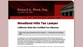 What Richardblocklaw.com website looked like in 2018 (6 years ago)