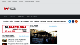 What Revistadelvalles.es website looked like in 2018 (6 years ago)