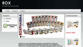 What Roxpharma.com website looked like in 2018 (6 years ago)