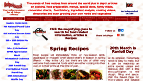 What Recipes4us.co.uk website looked like in 2018 (6 years ago)