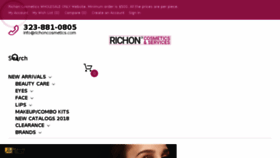 What Richoncosmetics.com website looked like in 2018 (6 years ago)