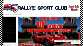 What Rallyesportclub.it website looked like in 2018 (6 years ago)