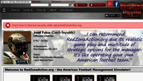 What Redzoneaction.org website looked like in 2018 (6 years ago)