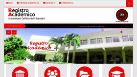 What Registroacademico.catolica.edu.sv website looked like in 2018 (6 years ago)
