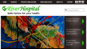 What Riverhospital.org website looked like in 2018 (5 years ago)