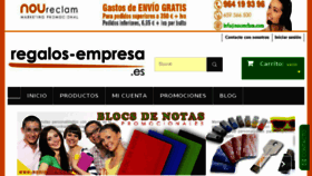 What Regalos-empresa.es website looked like in 2018 (6 years ago)