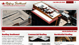 What Roofingsouthwest.com website looked like in 2018 (6 years ago)