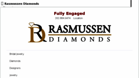What Rasmussendiamonds.com website looked like in 2018 (5 years ago)