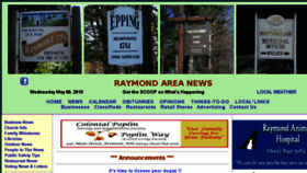 What Raymondareanews.com website looked like in 2018 (5 years ago)