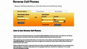 What Reversecellphones.com website looked like in 2018 (6 years ago)
