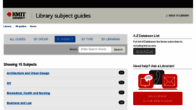 What Rmit.libguides.com website looked like in 2018 (6 years ago)