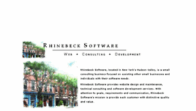 What Rhinebecksoftware.com website looked like in 2018 (6 years ago)