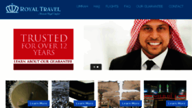 What Royaltraveltexas.com website looked like in 2018 (6 years ago)