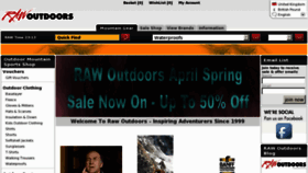 What Rawoutdoors.co.uk website looked like in 2011 (12 years ago)