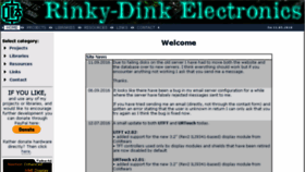What Rinkydinkelectronics.com website looked like in 2018 (6 years ago)