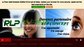 What Rlpconcept.com website looked like in 2018 (5 years ago)