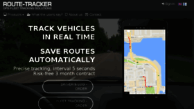 What Route-tracker.com website looked like in 2018 (5 years ago)