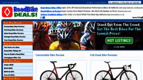 What Roadbikedeals.com website looked like in 2011 (12 years ago)