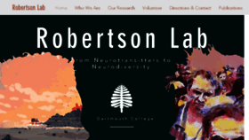 What Robertsonlab.com website looked like in 2018 (5 years ago)