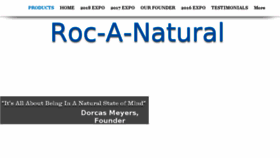 What Rocanatural.com website looked like in 2018 (6 years ago)