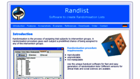 What Randomisation.eu website looked like in 2018 (6 years ago)
