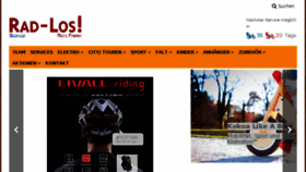What Radlos.ch website looked like in 2018 (6 years ago)