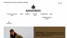 What Rainforest.com website looked like in 2018 (6 years ago)
