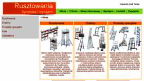 What Rusztowania-drabiny.pl website looked like in 2018 (5 years ago)