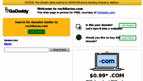 What Ruchikarao.com website looked like in 2018 (6 years ago)