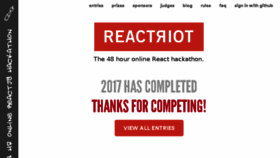 What Reactriot.com website looked like in 2018 (6 years ago)