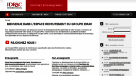 What Recrutement-idrac.com website looked like in 2018 (6 years ago)