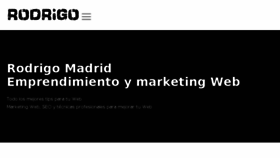 What Rodrigomadrid.com website looked like in 2018 (5 years ago)