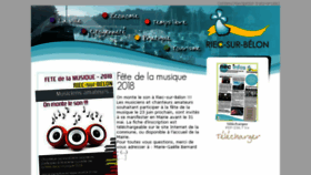 What Riecsurbelon.fr website looked like in 2018 (5 years ago)