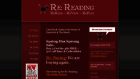What Rereading.ca website looked like in 2018 (5 years ago)