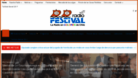 What Radiofestival.cl website looked like in 2018 (6 years ago)