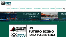 What Rumboagaza.org website looked like in 2018 (5 years ago)
