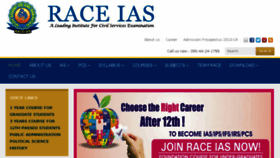 What Raceias.com website looked like in 2018 (5 years ago)