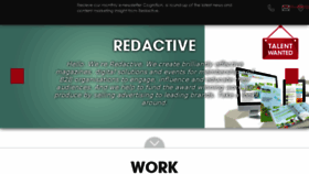 What Redactive.co.uk website looked like in 2018 (5 years ago)