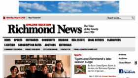 What Richmond-dailynews.com website looked like in 2018 (5 years ago)