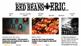 What Redbeansanderic.com website looked like in 2018 (6 years ago)