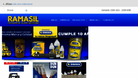 What Ramasil.com website looked like in 2018 (5 years ago)