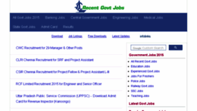 What Recentgovtjobs.com website looked like in 2018 (5 years ago)
