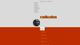 What Radical.es website looked like in 2018 (6 years ago)