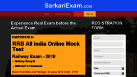 What Railwayexam.sarkariexam.com website looked like in 2018 (5 years ago)