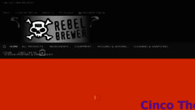 What Rebelbrewer.com website looked like in 2018 (7 years ago)